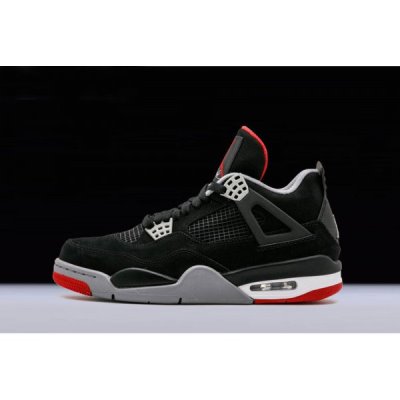 Nike Air Jordan 4 Retro Kırmızı / Siyah / Gri Basketbol Ayakkabısı Türkiye - XB2Q0OLS